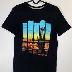 Old Navy Graphic New York XL Black T-Shirt